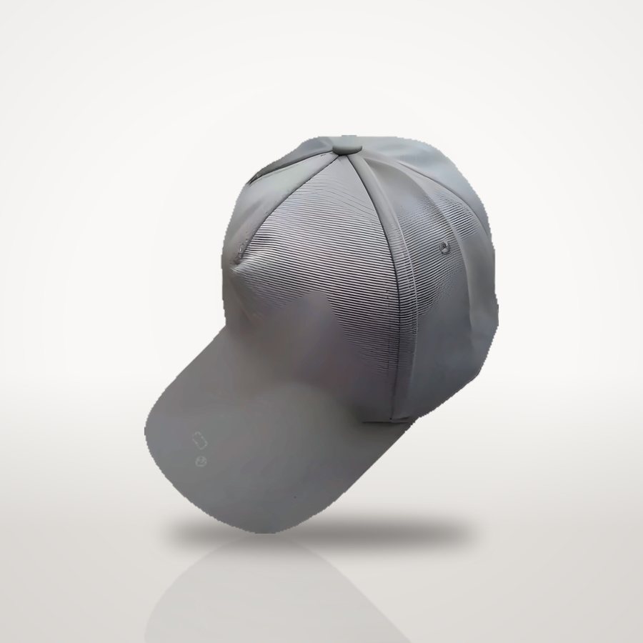 Light Grey a-frame cap, front view
