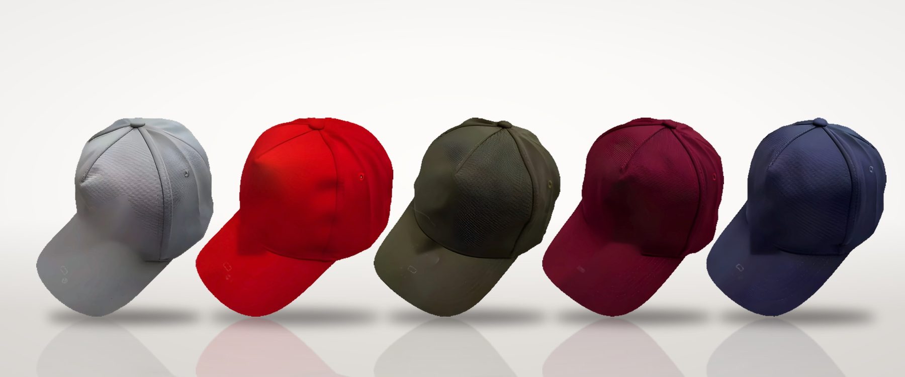 A-frame caps in 6 colours