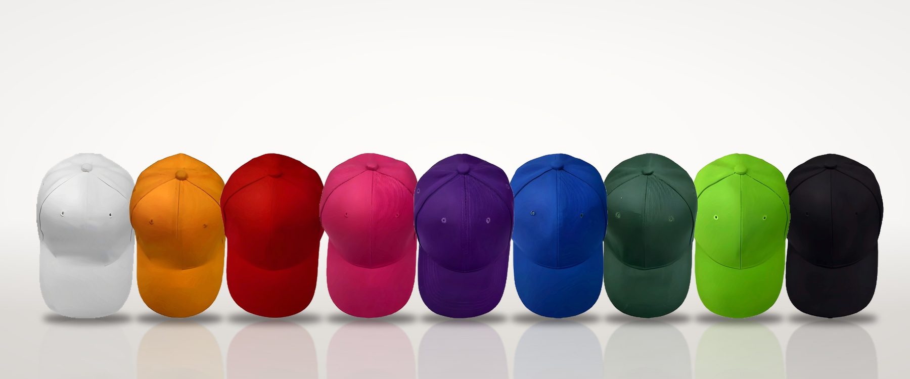Everyday caps in 17 colours