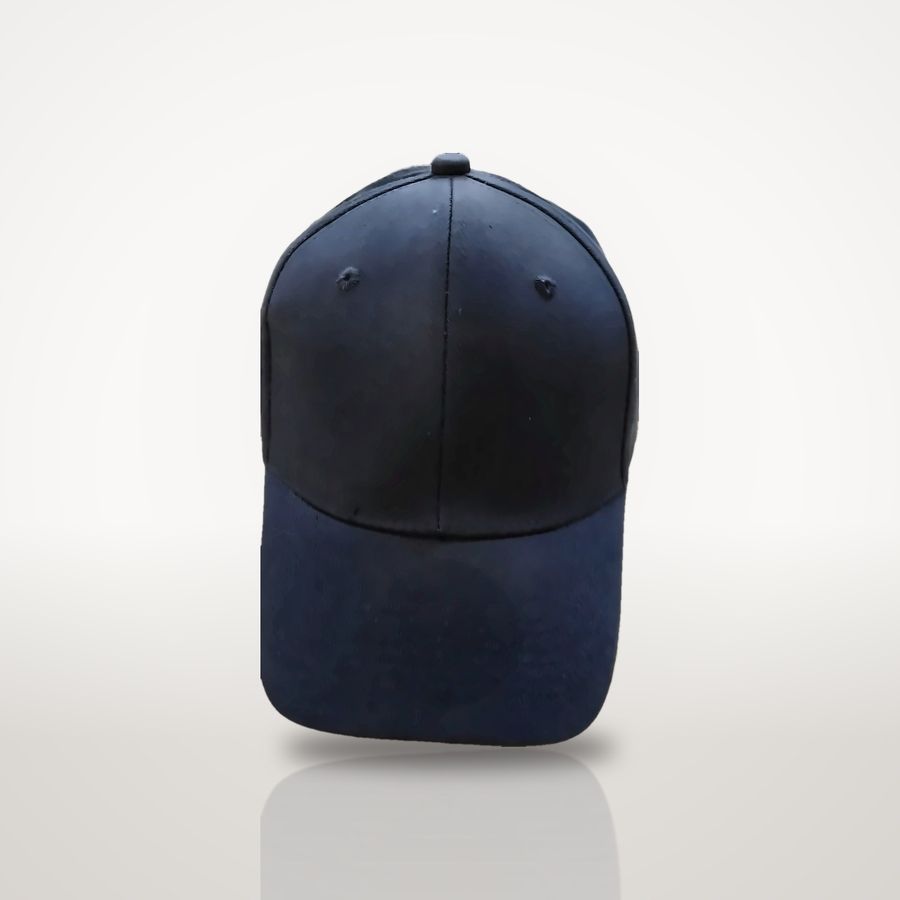 Navy cotton cap, front view