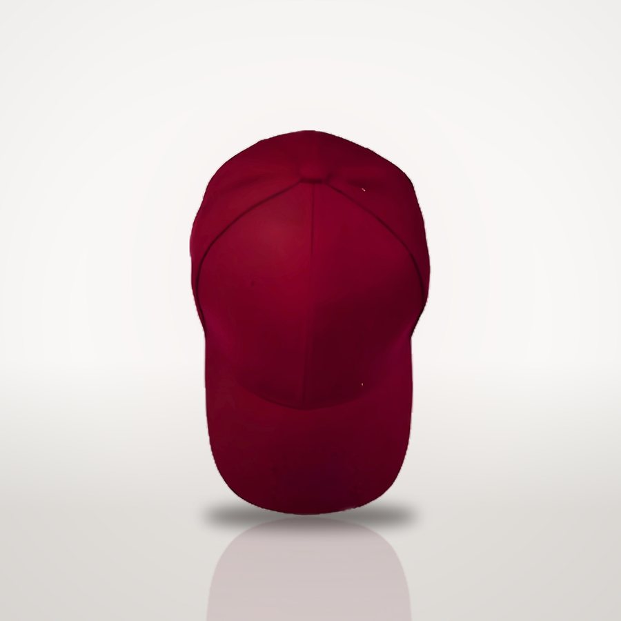 Maroon everyday cap, front view