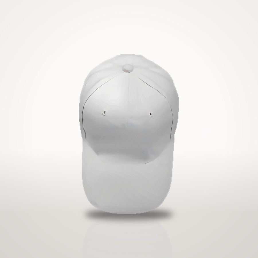 White everyday cap, front view
