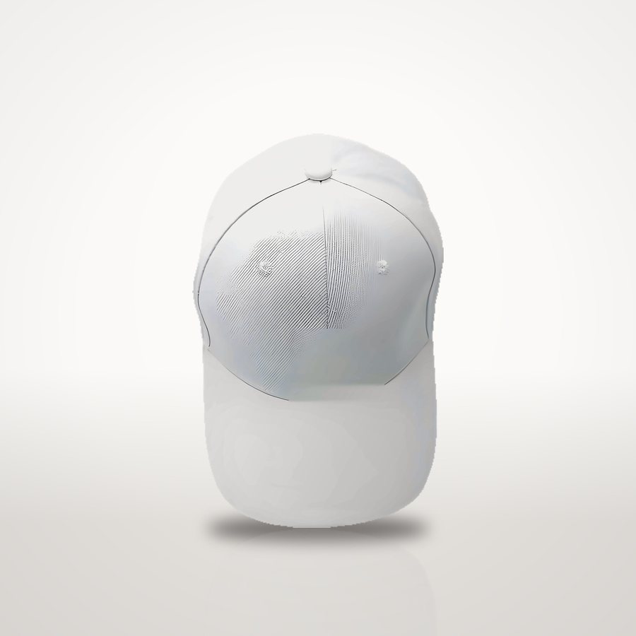 White premium cap, front view