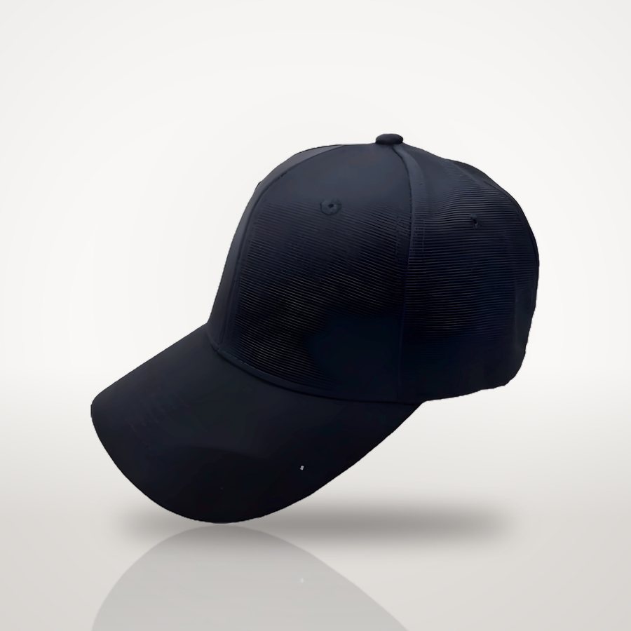 Black sport cap, front view