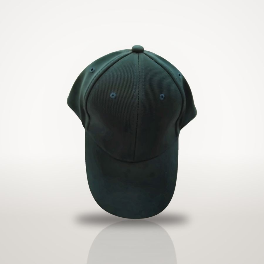Bottle Green sport cap, front view